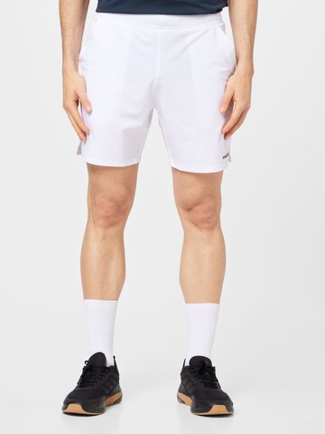 HEAD Regular Workout Pants 'POWER' in White: front