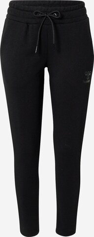 Hummel Slimfit Sporthose in Schwarz: predná strana