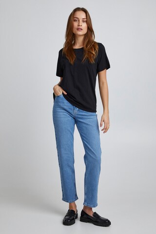 PULZ Jeans T-Shirt 'PZBRIT' in Schwarz