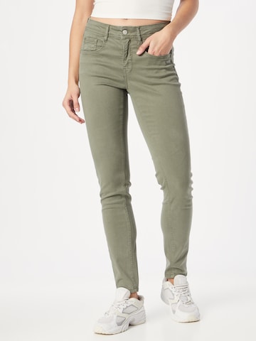 Slimfit Pantaloni 'Amelie' di Gang in verde: frontale