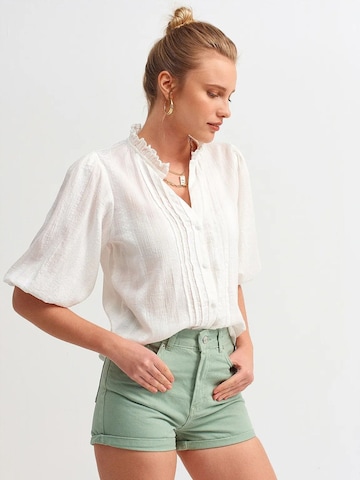 Dilvin Blouse in White