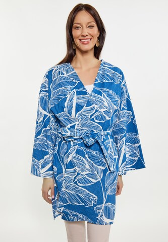 Usha Kimono in Blau: predná strana