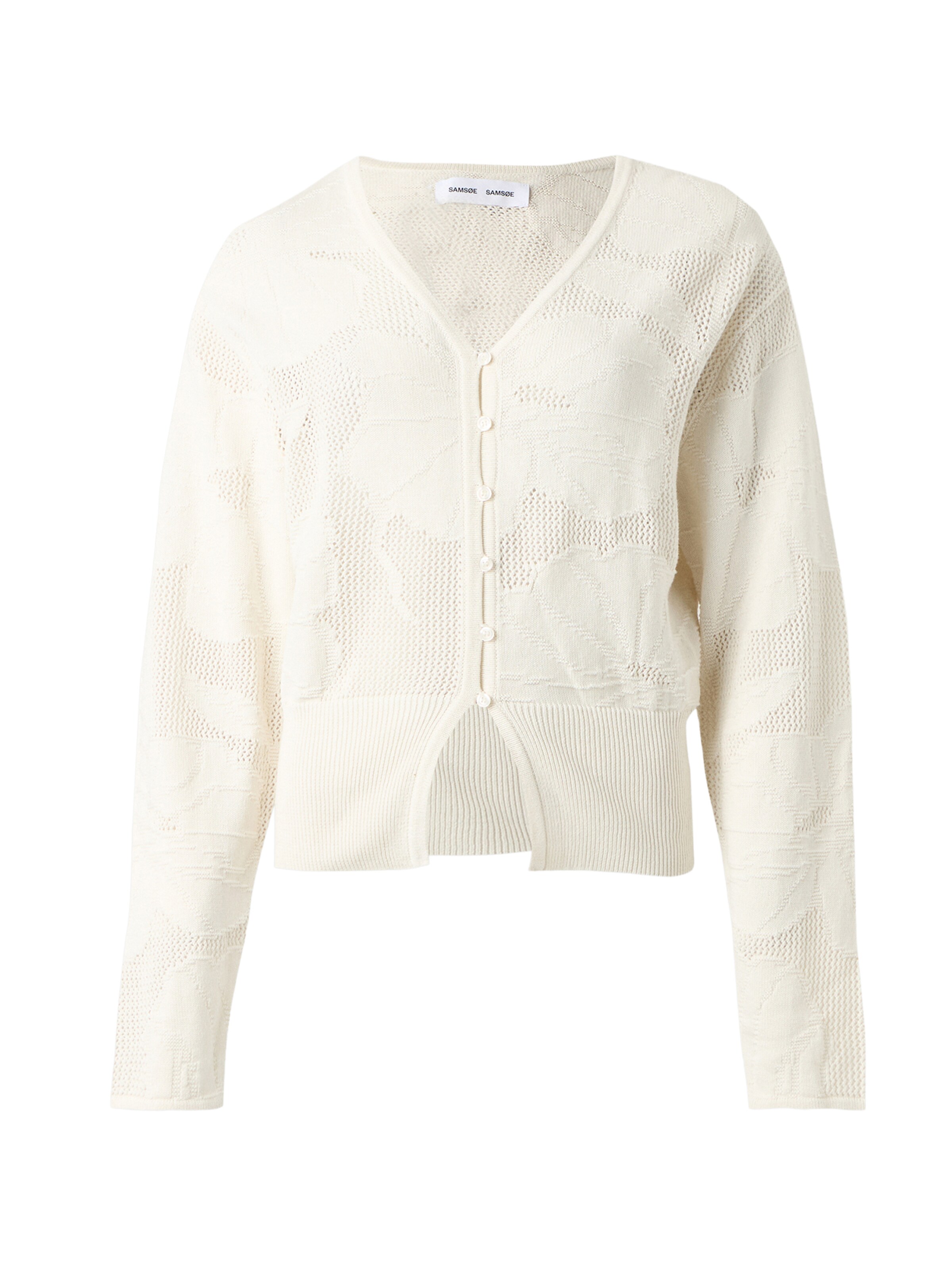 Samsøe Samsøe Strickjacke 'Poppie' in Beige: Vorderseite