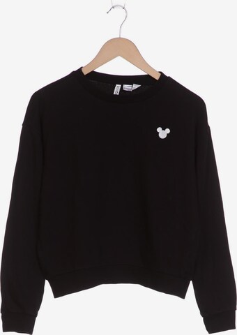 H&M Sweatshirt & Zip-Up Hoodie in S in Black: front