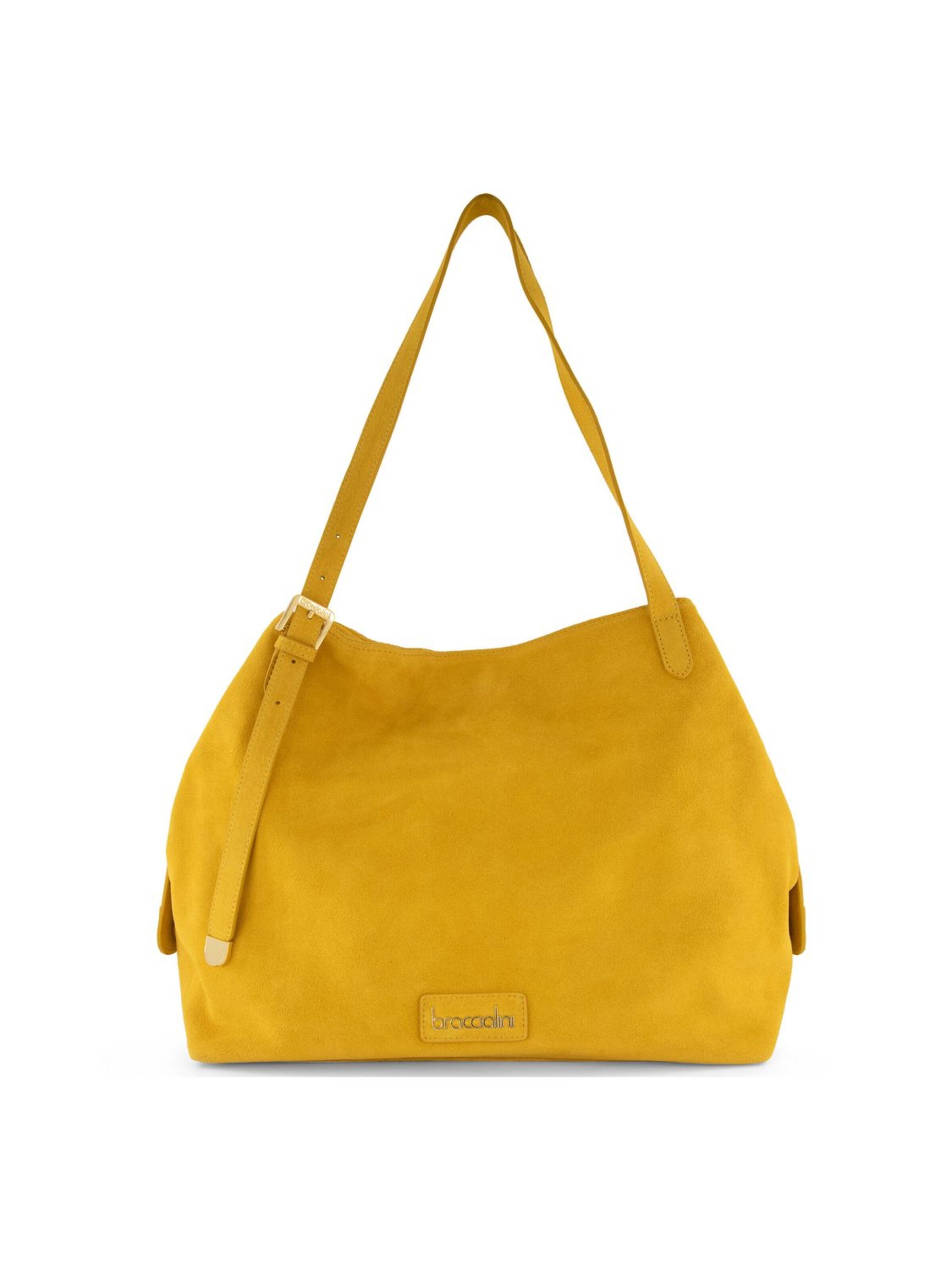 Braccialini - Shopper 'Sara' en amarillo: frente