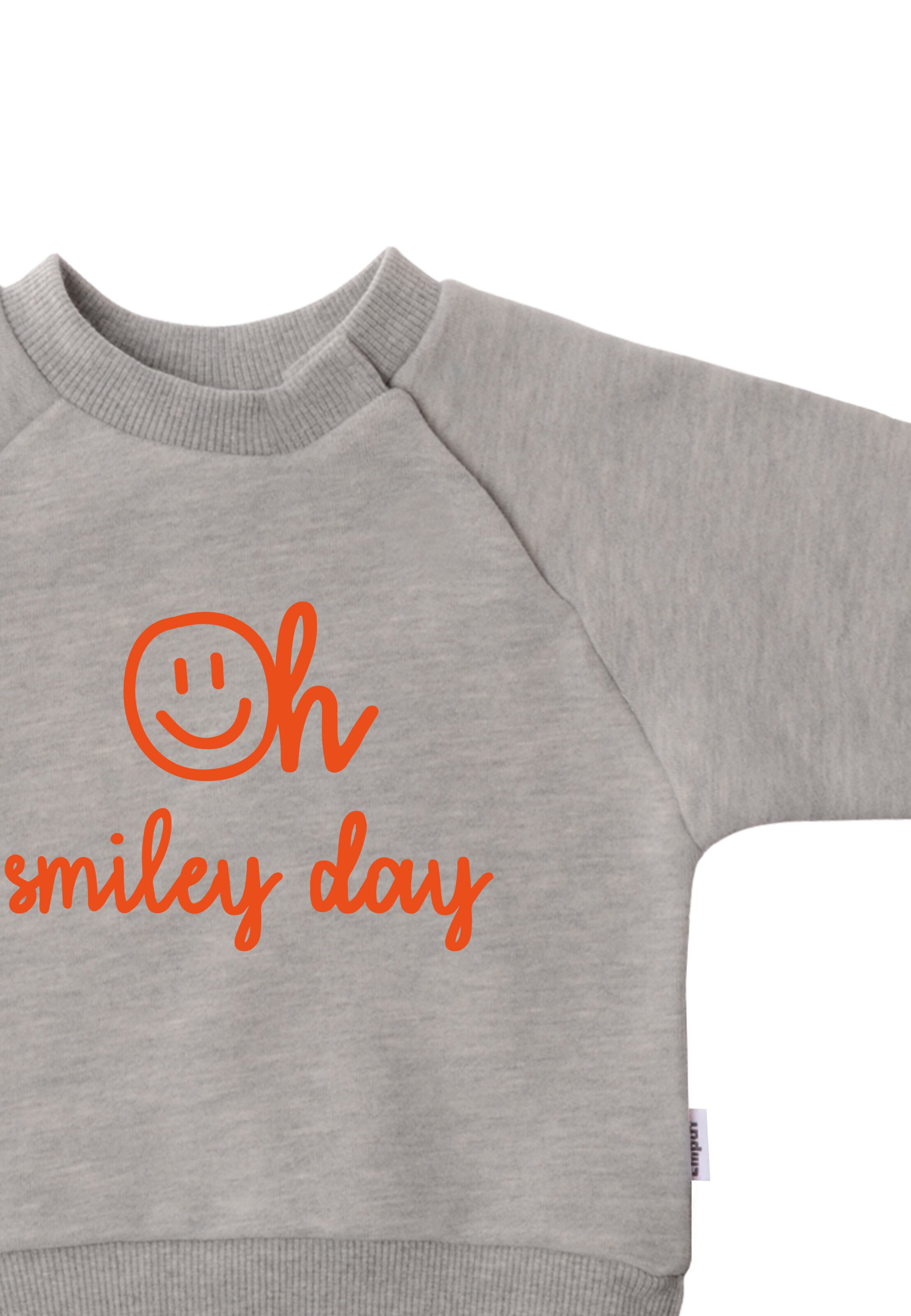LILIPUT Sweatshirt 'Oh smiley day' in Grey