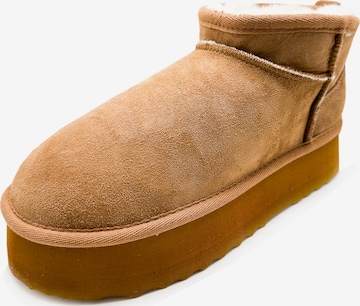 thies Snow Boots 'thies 1856 ® Platform Shorty Boot' in Brown: front