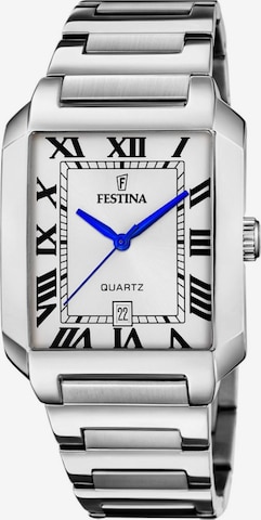 Montre à affichage analogique FESTINA en argent : devant