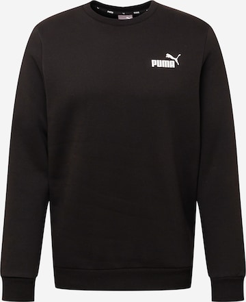 PUMASportska sweater majica 'Essentials' - crna boja: prednji dio