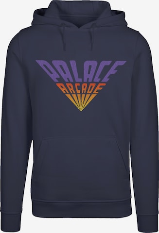 F4NT4STIC Sweatshirt 'Stranger Things Palace Arcade Netflix TV Series' in Blauw: voorkant