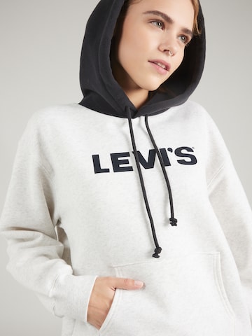 LEVI'S ® Sweatshirt 'Graphic Ash Hoodie' i vit