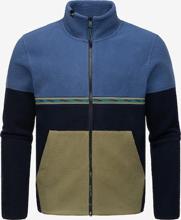 Ragwear Fleece Jacket 'Lonndy' in Blue: front