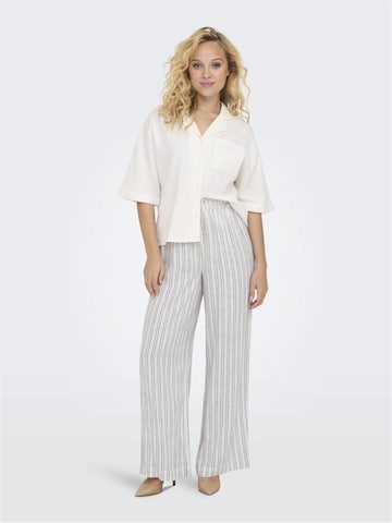 Wide Leg Pantalon ONLY en blanc