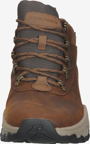 SKECHERS Lace-Up Boots in Brown