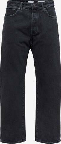 SELECTED HOMME - Loosefit Calças de ganga em preto: frente