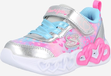 SKECHERS Sneaker 'INFINITE HEART LIGHTS - HEART' in Silber: Vorderseite