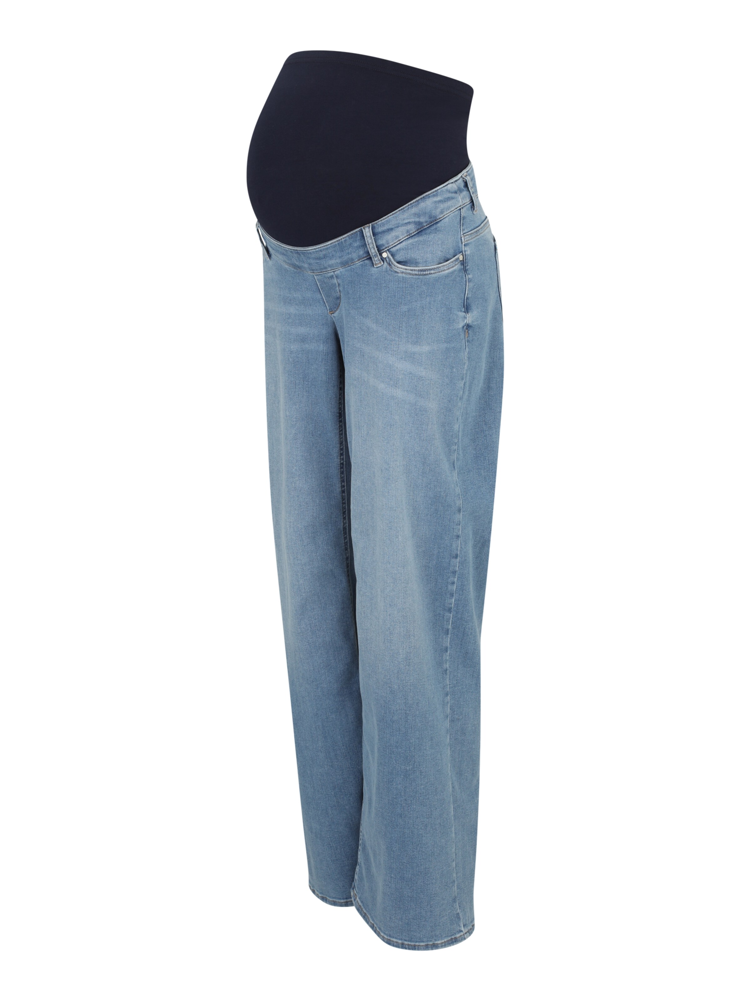 Wide leg Jeans 'OLMMADISON BLUSH' de la Only Maternity pe albastru: față