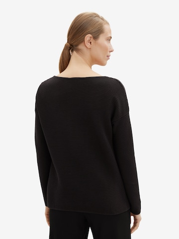 TOM TAILOR Pullover in Schwarz