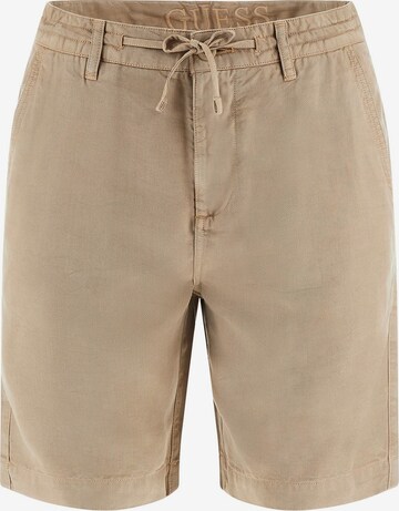 GUESS Regular Pants in Beige: front