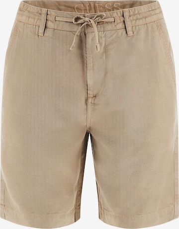 GUESS Regular Pants in Beige: front