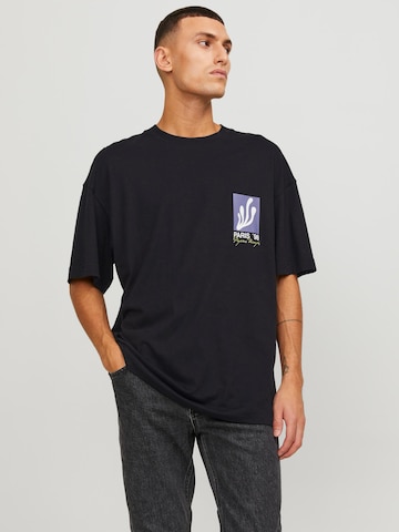JACK & JONES Koszulka 'Capital' w kolorze czarny