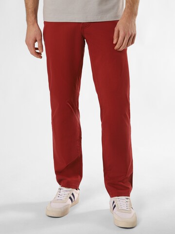Nils Sundström Regular Broek in Rood: voorkant