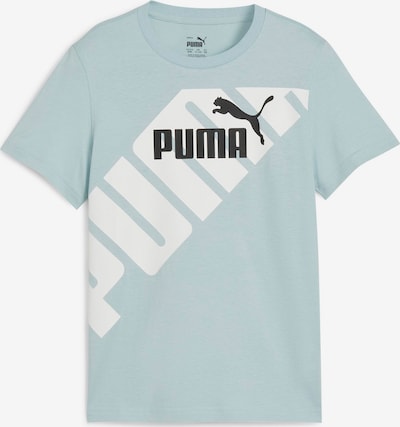 PUMA T-Shirt 'Power' en bleu clair / noir / blanc, Vue avec produit