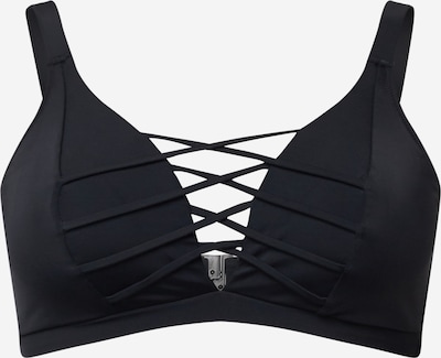 Swim by Zizzi Bikinitop 'Stris' in schwarz, Produktansicht