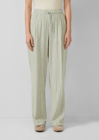 Loosefit Pantalon s.Oliver en vert : devant