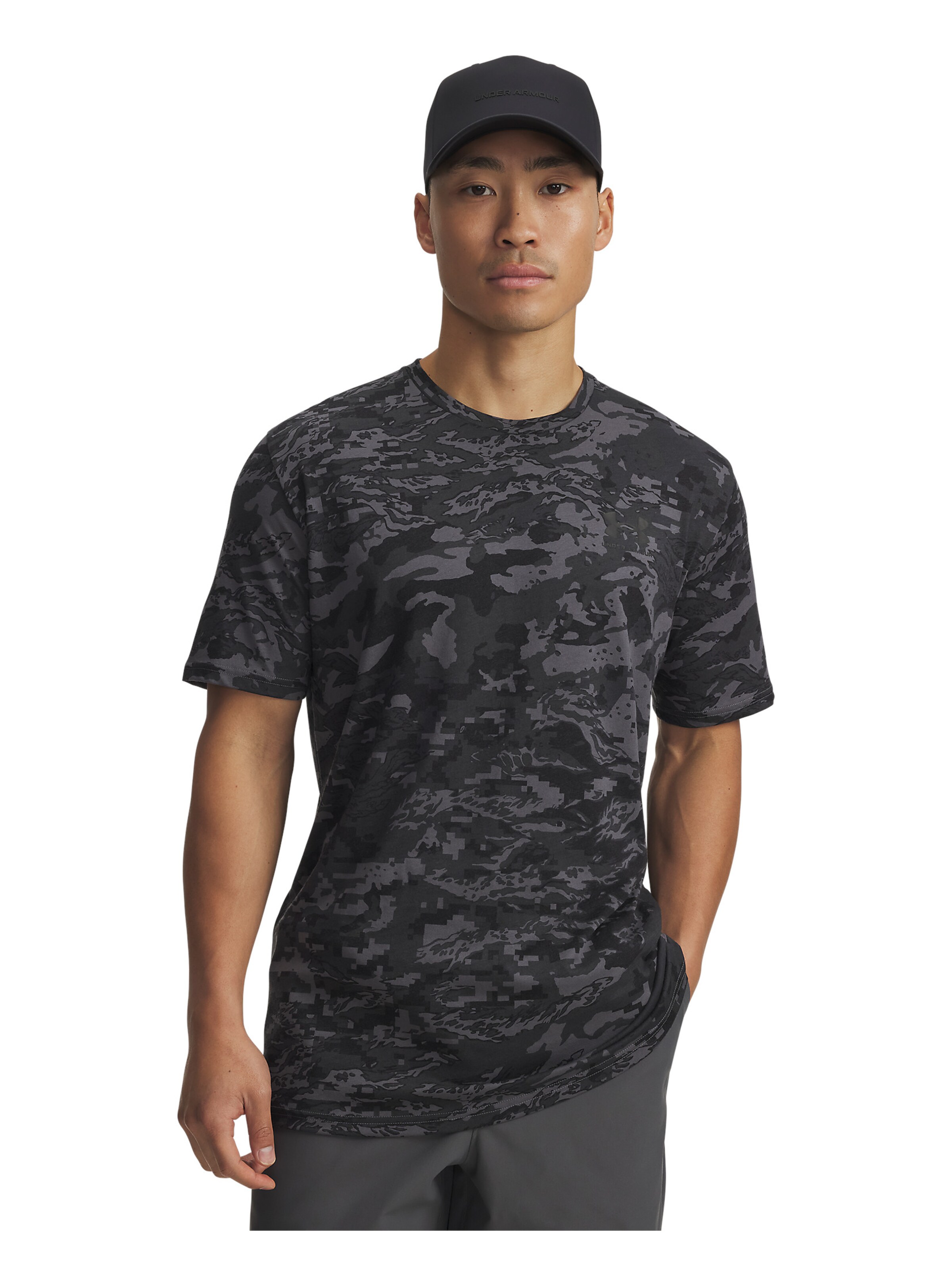 UNDER ARMOUR Functioneel shirt in Grijs: voorkant
