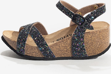 Bayton Sandal 'PENNY' i svart: framsida