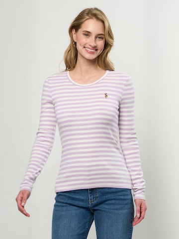 U.S. POLO ASSN. Top ' UWChanett ' in Lila: voorkant