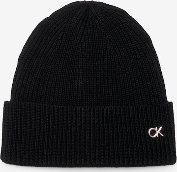 Calvin Klein Beanie in Black: front