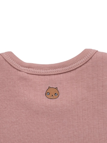 BergBiber Romper/Bodysuit 'Langarm Body AVA (mitwachsend)' in Pink
