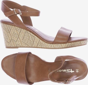 TAMARIS Sandals & High-Heeled Sandals in 39 in Brown: front