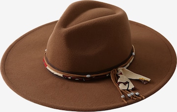 Emilie collection Hut 'Fedora' in Braun: Vorderseite