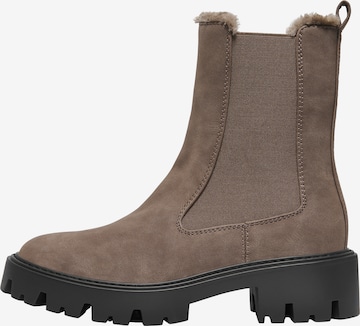 ONLY - Botas Chelsea 'ONLBETTY-9' en marrón: frente