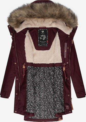 Ragwear Winterparka 'Tawny' in Rood