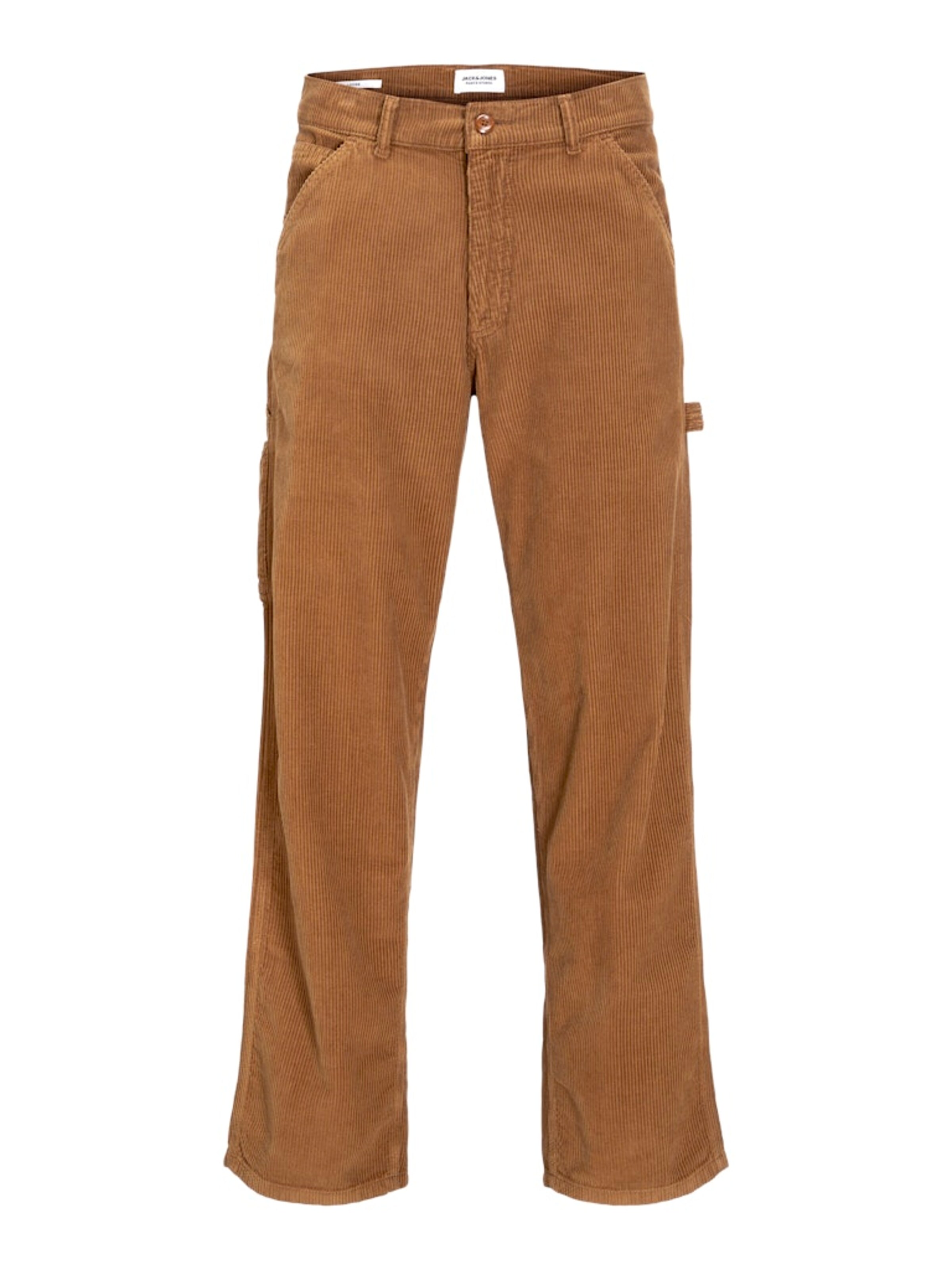 JACK & JONES Regular Pants 'JPSTeddie Carpenter' in Brown: front