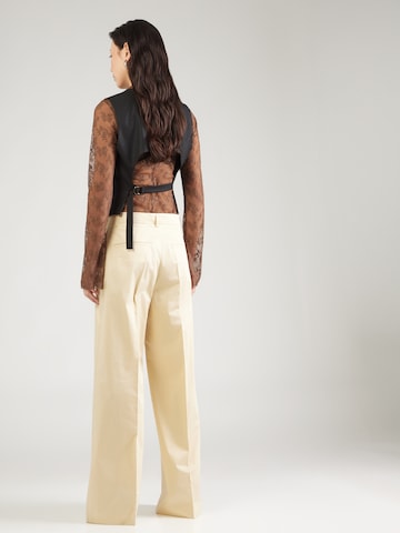 MAX&Co. Широкий Плиссированные брюки 'OVERTICE' в Бежевый