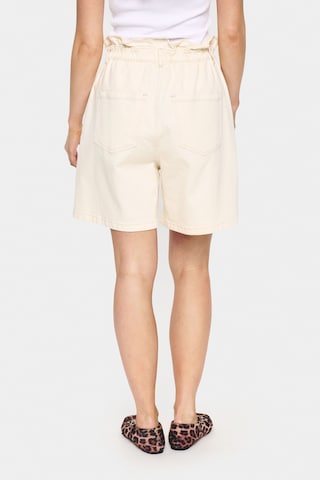 SAINT TROPEZ Loosefit Hose in Weiß