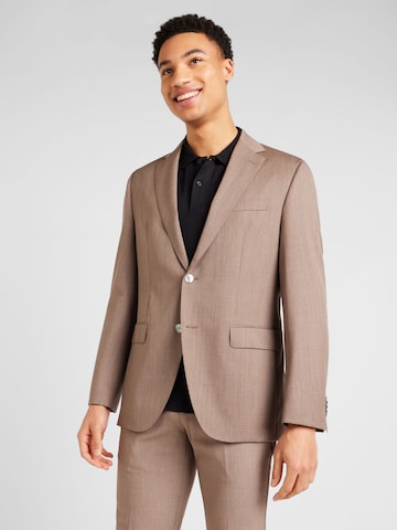 Coupe regular Veste de costume 'Jeckson' BOSS en beige : devant