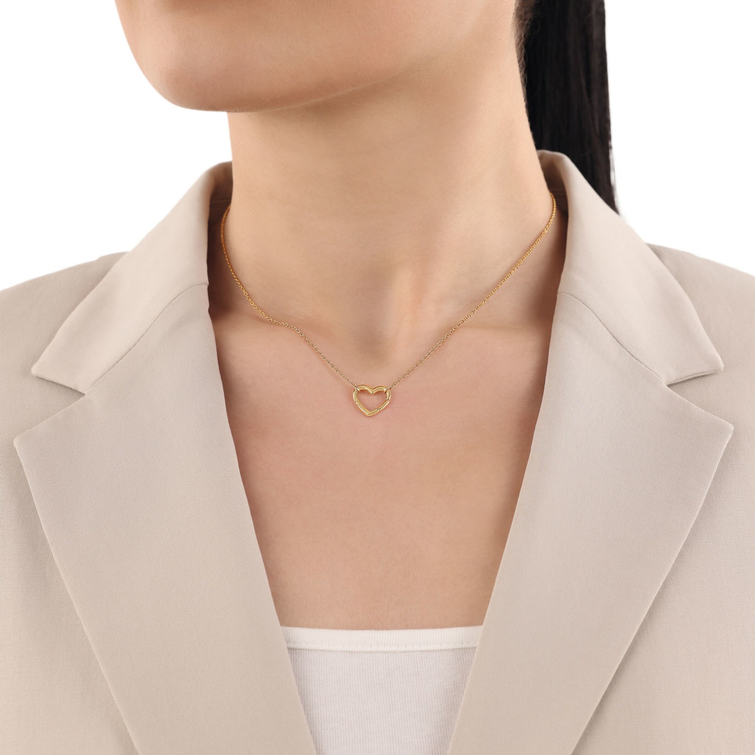 AMOR Kette in Gold: Vorderseite