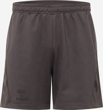 Hummel Regular Workout Pants 'Offgrid' in Grey: front