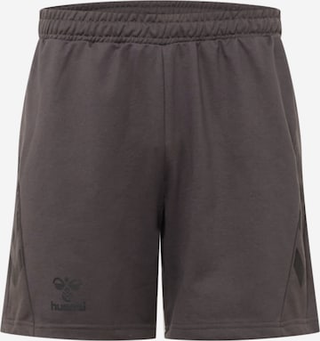 Hummel - Regular Calças de desporto 'Offgrid' em cinzento: frente