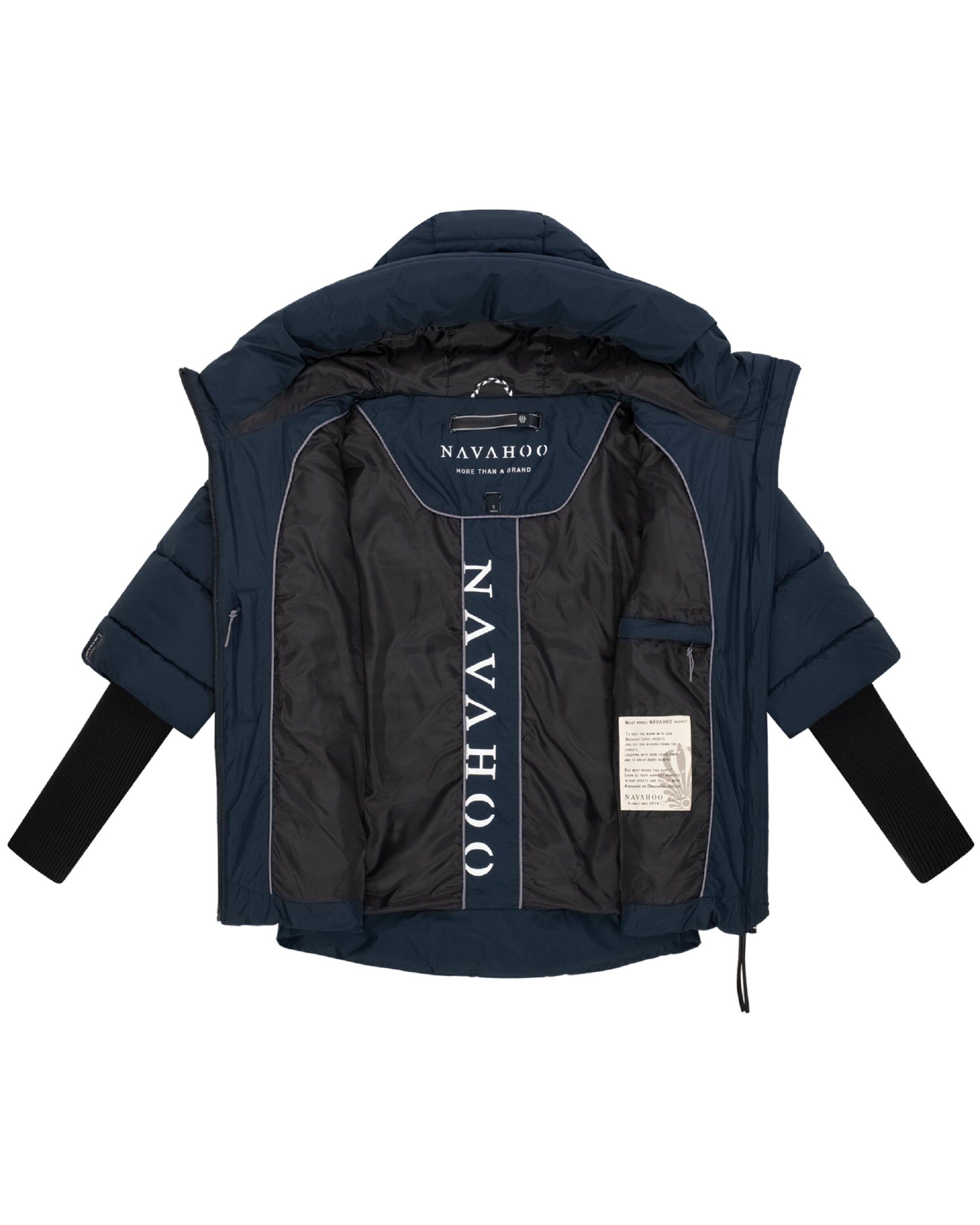 NAVAHOO Winter jacket 'Lotusherz XIV' in Blue