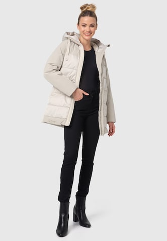 NAVAHOO Winter Jacket 'Samtkätzchen' in Beige