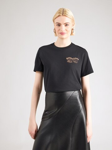 Tricou de la SCOTCH & SODA pe negru: față