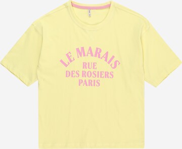 T-Shirt 'SINNA' KIDS ONLY en jaune : devant