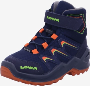 LOWA Boots 'Maddox Warm GTX Mid Jr' in Blue: front